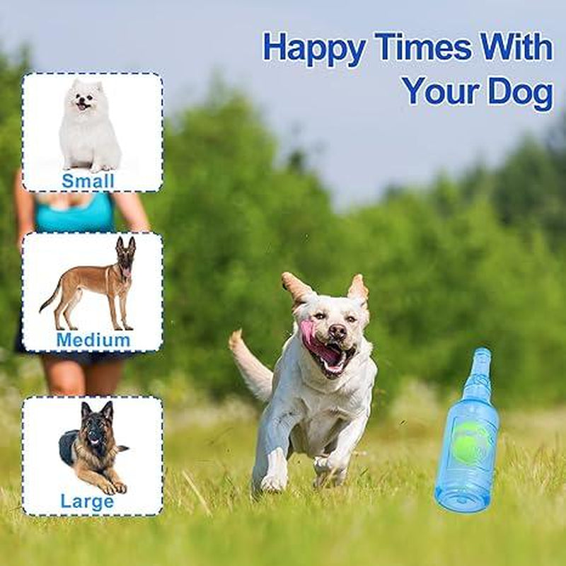 Bark-tastic Squeaky Chew Toy: The Bottle That Thinks It's a Tennis Ball's Spa Day!