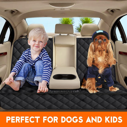 Dog Car Seat Cover – Waterproof, Non-Slip Back Seat Protector for Cars, Trucks & SUVs
