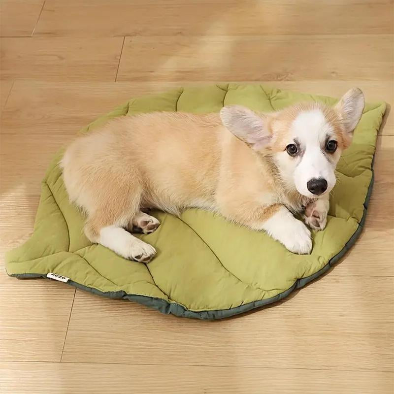 Furry Leaf Lounge: The Ultimate Nap Pad for Pooches of All Sizes and Sassy Cats Who Think They Own the Place!