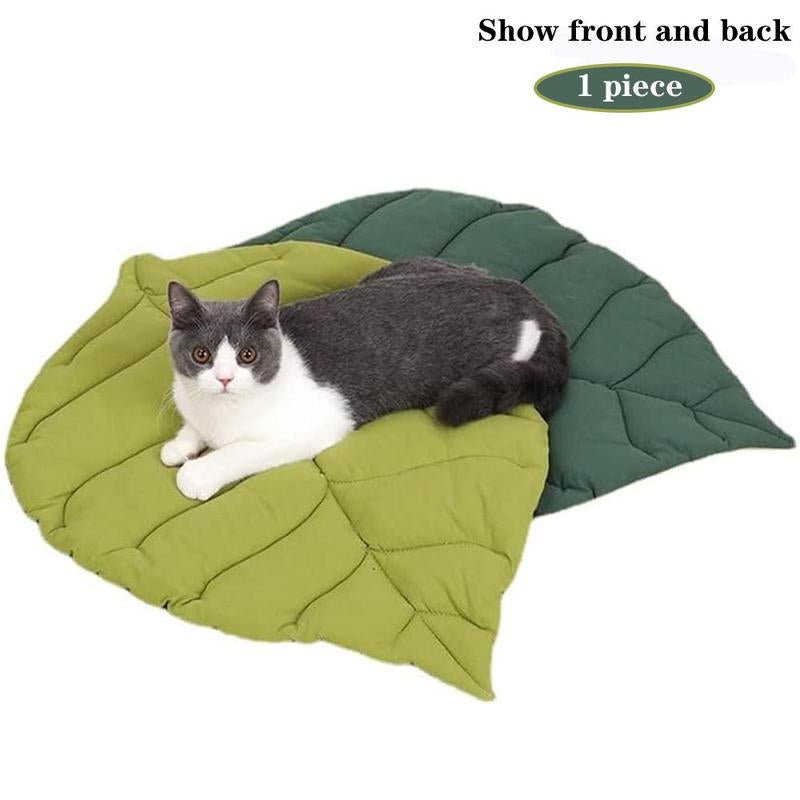 Furry Leaf Lounge: The Ultimate Nap Pad for Pooches of All Sizes and Sassy Cats Who Think They Own the Place!