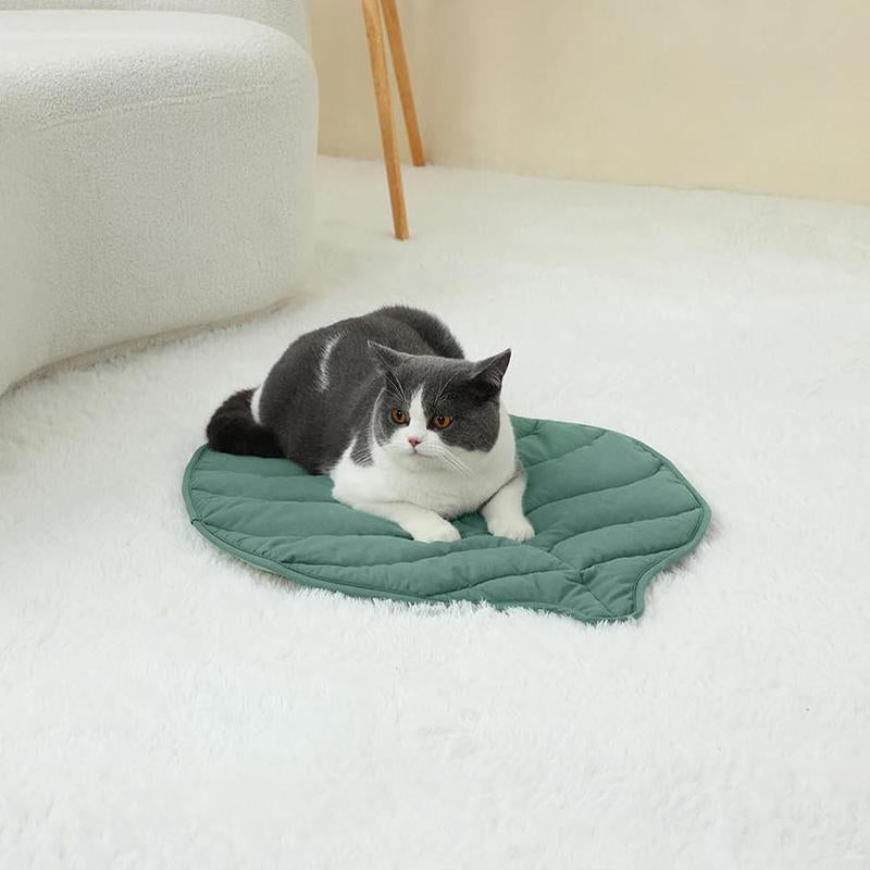 Furry Leaf Lounge: The Ultimate Nap Pad for Pooches of All Sizes and Sassy Cats Who Think They Own the Place!