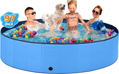 Durable Foldable Dog Pool – Easy to Set Up and Perfect for Big Dogs