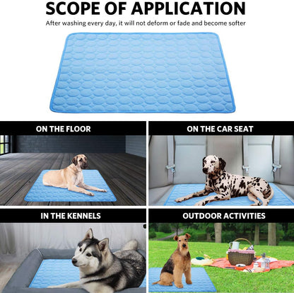 Dog Cooling Pad – Reversible, Washable Summer Mat