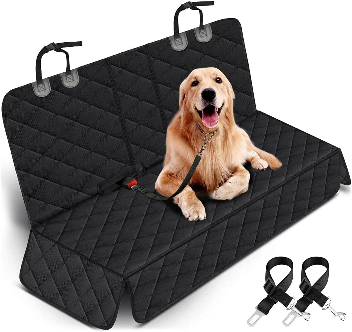 Dog Car Seat Cover – Waterproof, Non-Slip Back Seat Protector for Cars, Trucks & SUVs