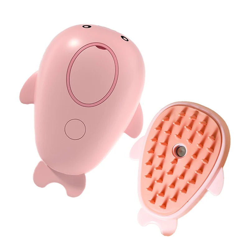 Steam Brush – 3-In-1 Pet Grooming Comb with Water Spray for Cats and Dogs