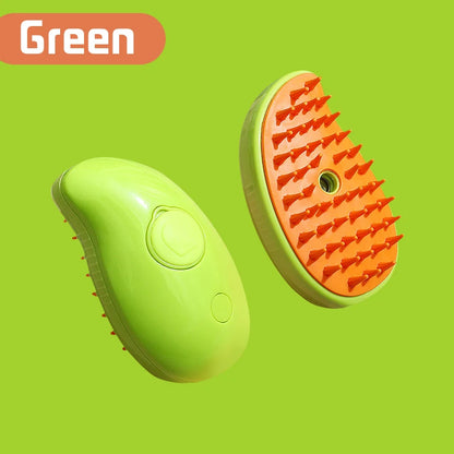 Steam Brush – 3-In-1 Pet Grooming Comb with Water Spray for Cats and Dogs