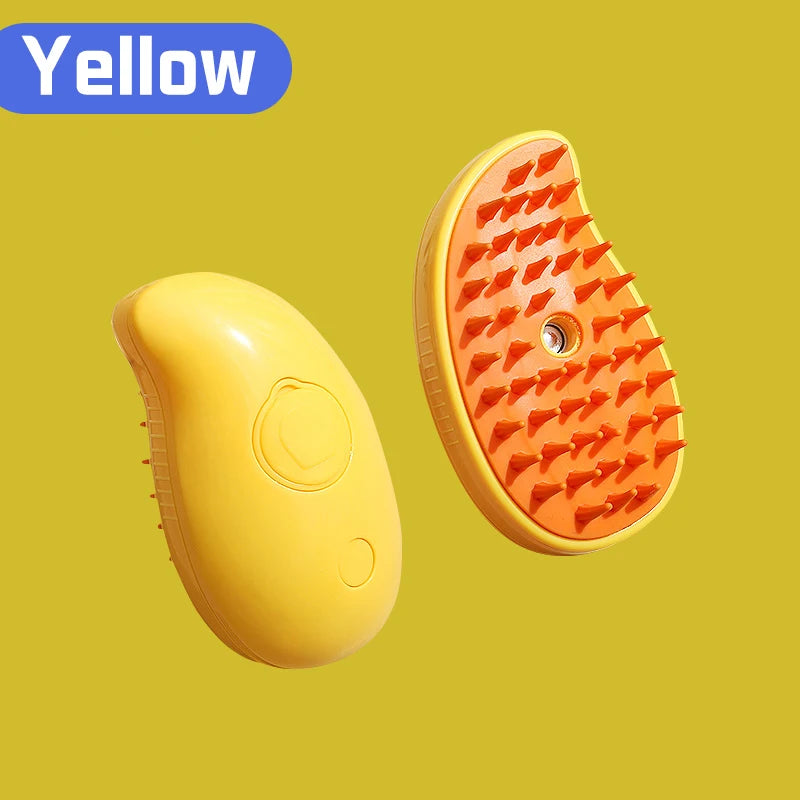 Steam Brush – 3-In-1 Pet Grooming Comb with Water Spray for Cats and Dogs