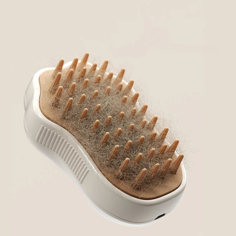 Steam Brush – 3-In-1 Pet Grooming Comb with Water Spray for Cats and Dogs