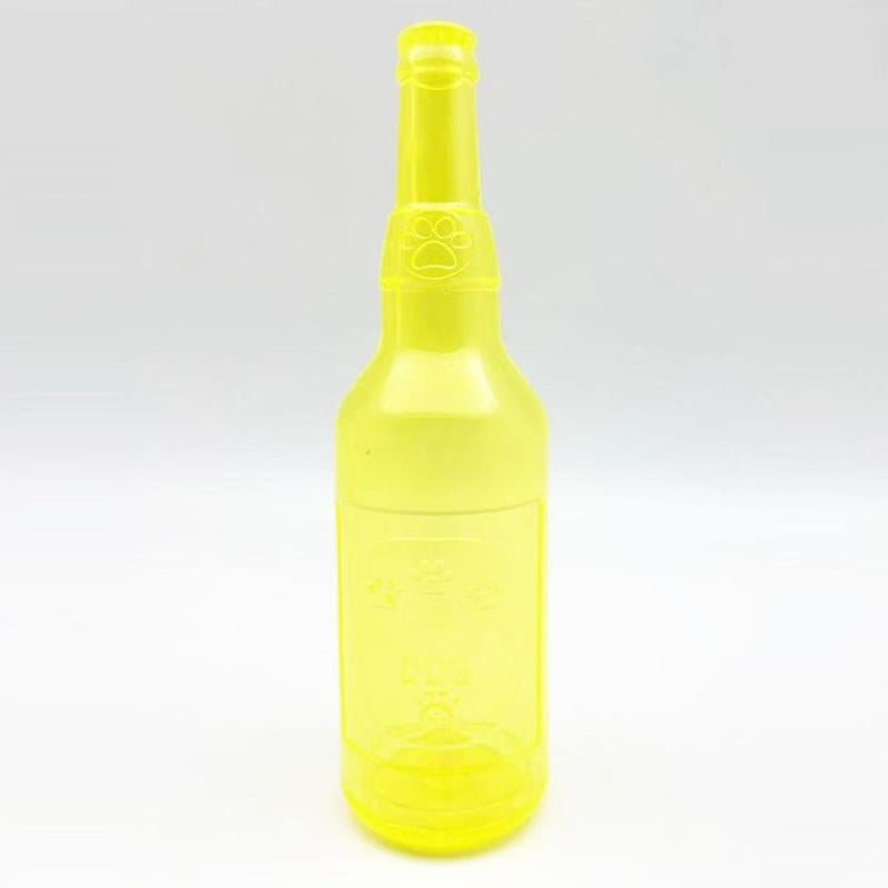 Bark-tastic Squeaky Chew Toy: The Bottle That Thinks It's a Tennis Ball's Spa Day!