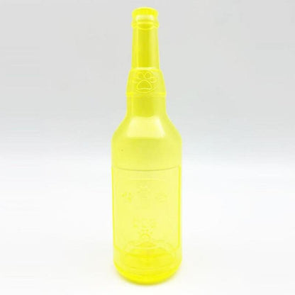 Bark-tastic Squeaky Chew Toy: The Bottle That Thinks It's a Tennis Ball's Spa Day!