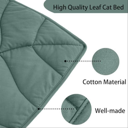 Furry Leaf Lounge: The Ultimate Nap Pad for Pooches of All Sizes and Sassy Cats Who Think They Own the Place!